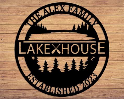 lake house metal wall art|wall decor for lake house.